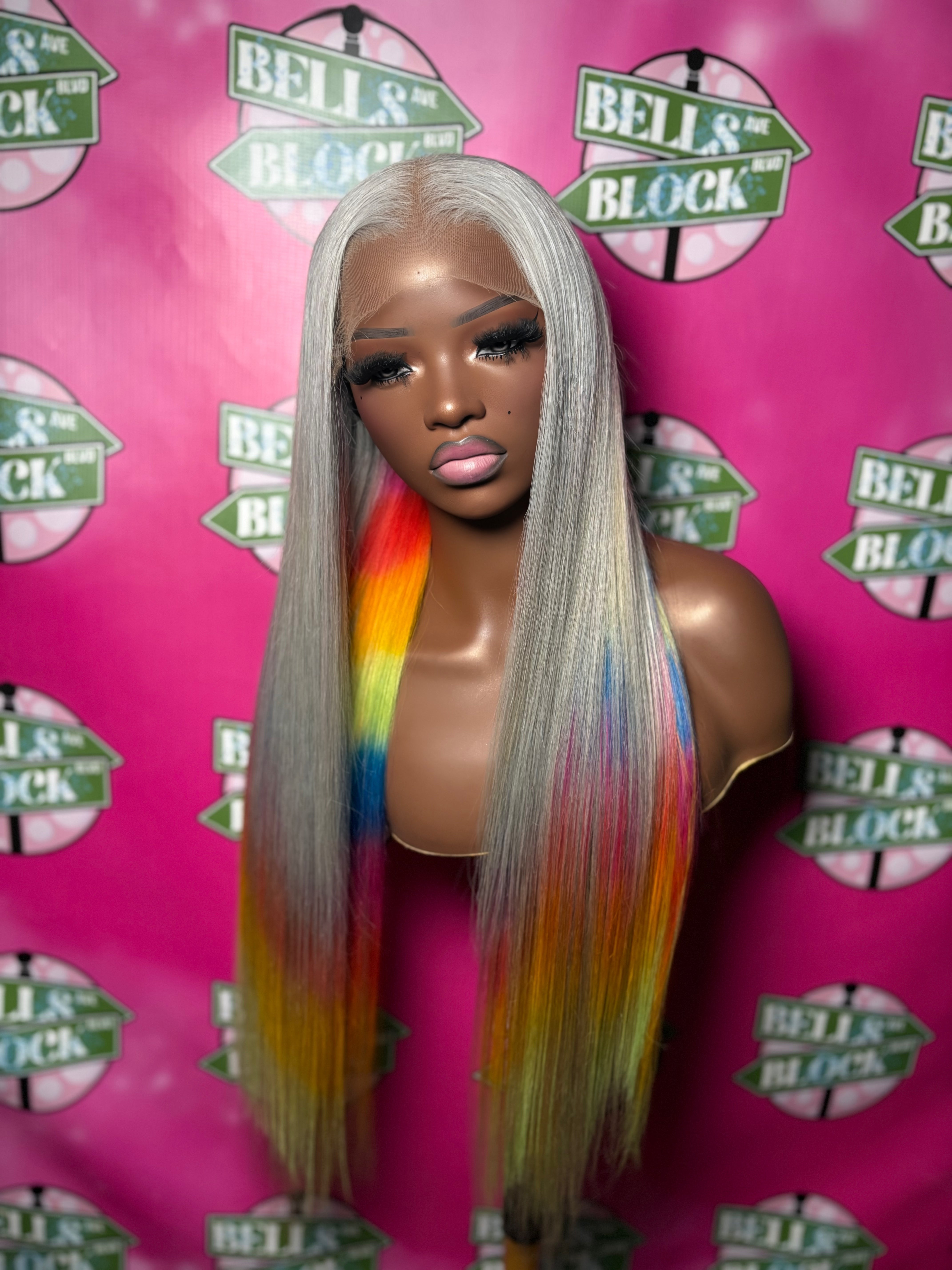 rainbow tress GLUELESS 26"