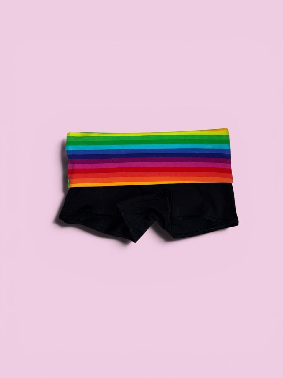 Rainbow Fold over shorts