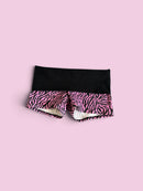 Bubblegum pink zebra print shorts