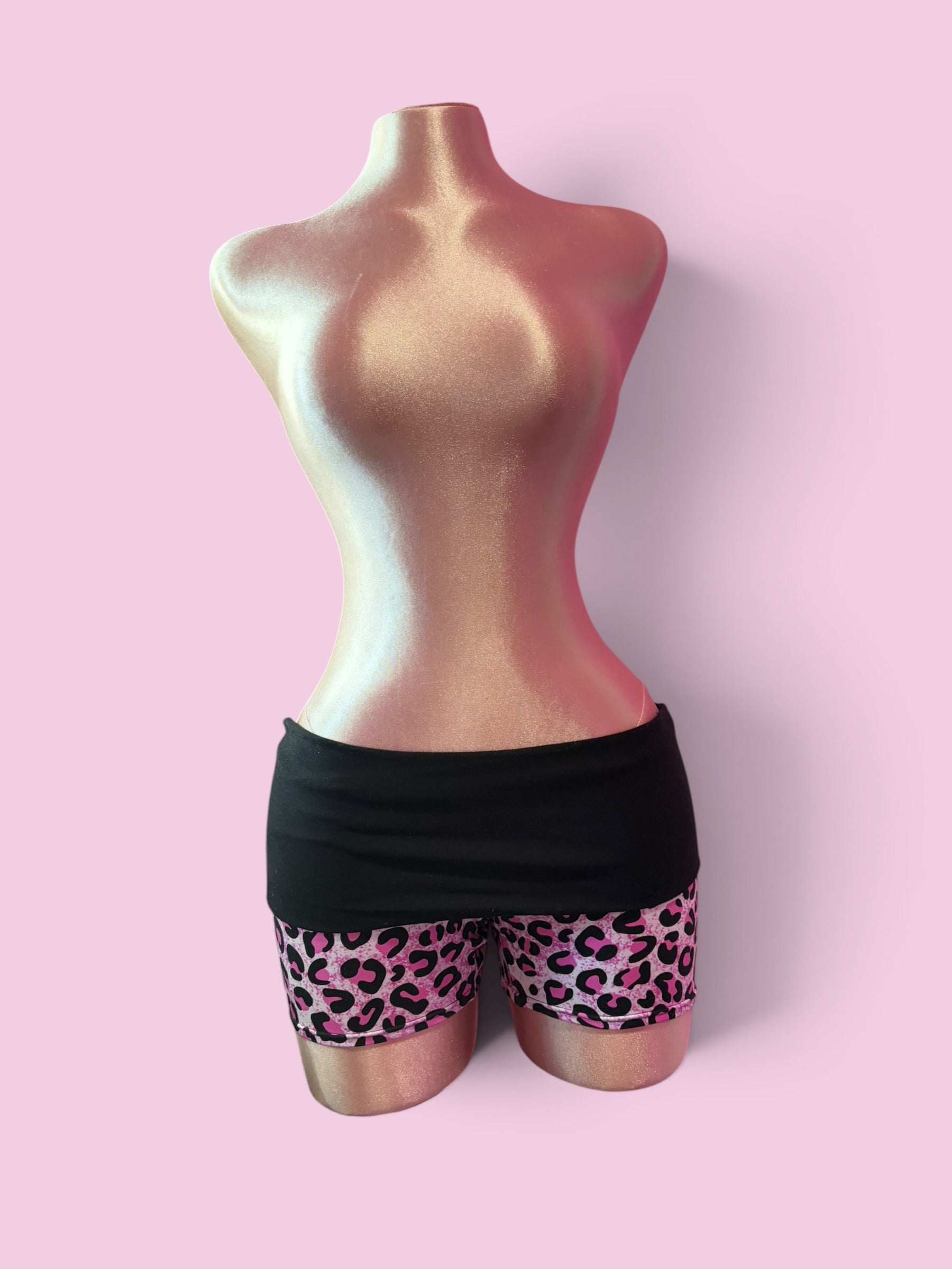 Cheetah yoga shorts