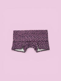 Y2K cheetah fold over shorts