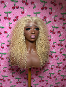 Burmese curly 613 glueless wig