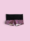 Bubblegum pink zebra print shorts