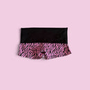 Bubblegum pink zebra print shorts