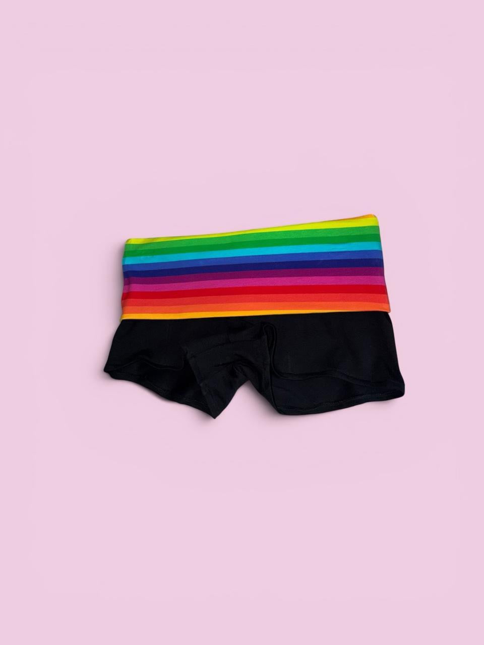 Rainbow Fold over shorts