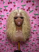 Burmese curly 613 glueless wig