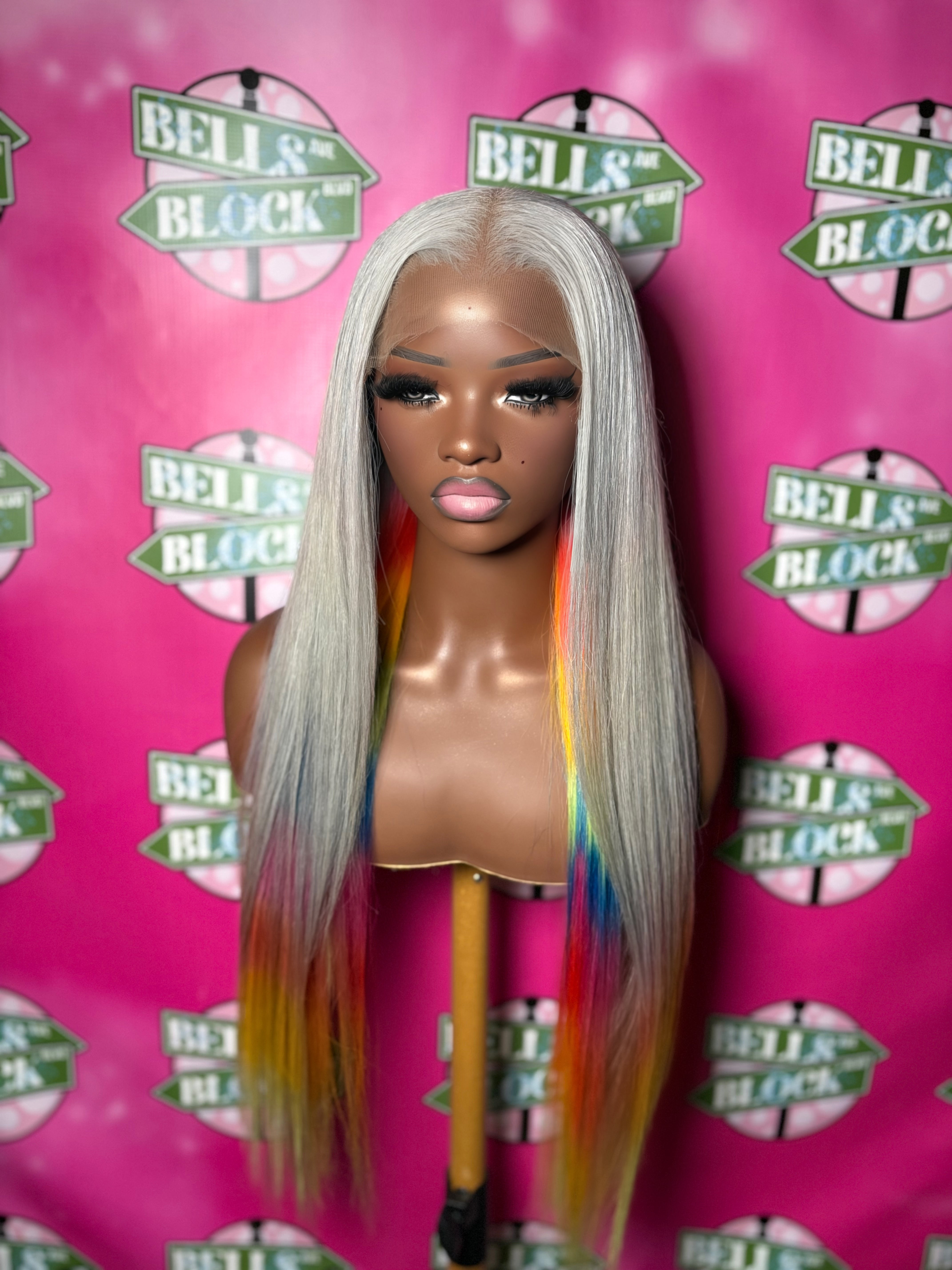 rainbow tress GLUELESS 26"