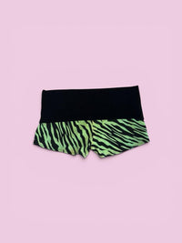 Y2K zebra shorts