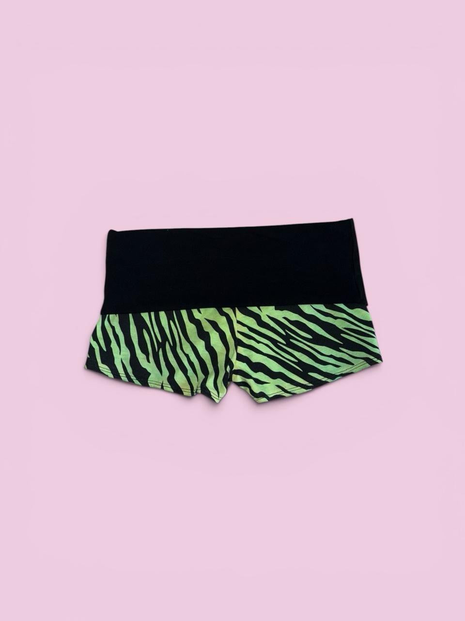 Y2K zebra shorts